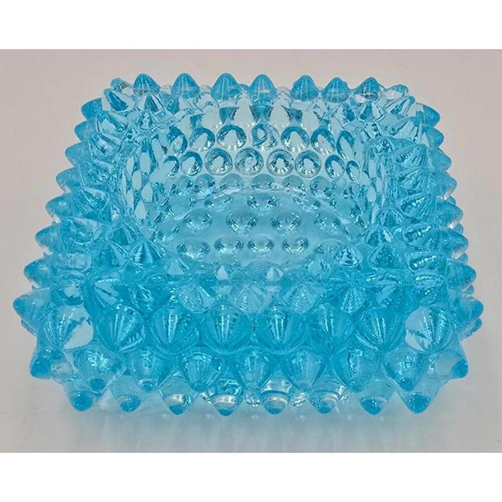 Vintage Hobnail Light Blue Fenton Salt Cellar